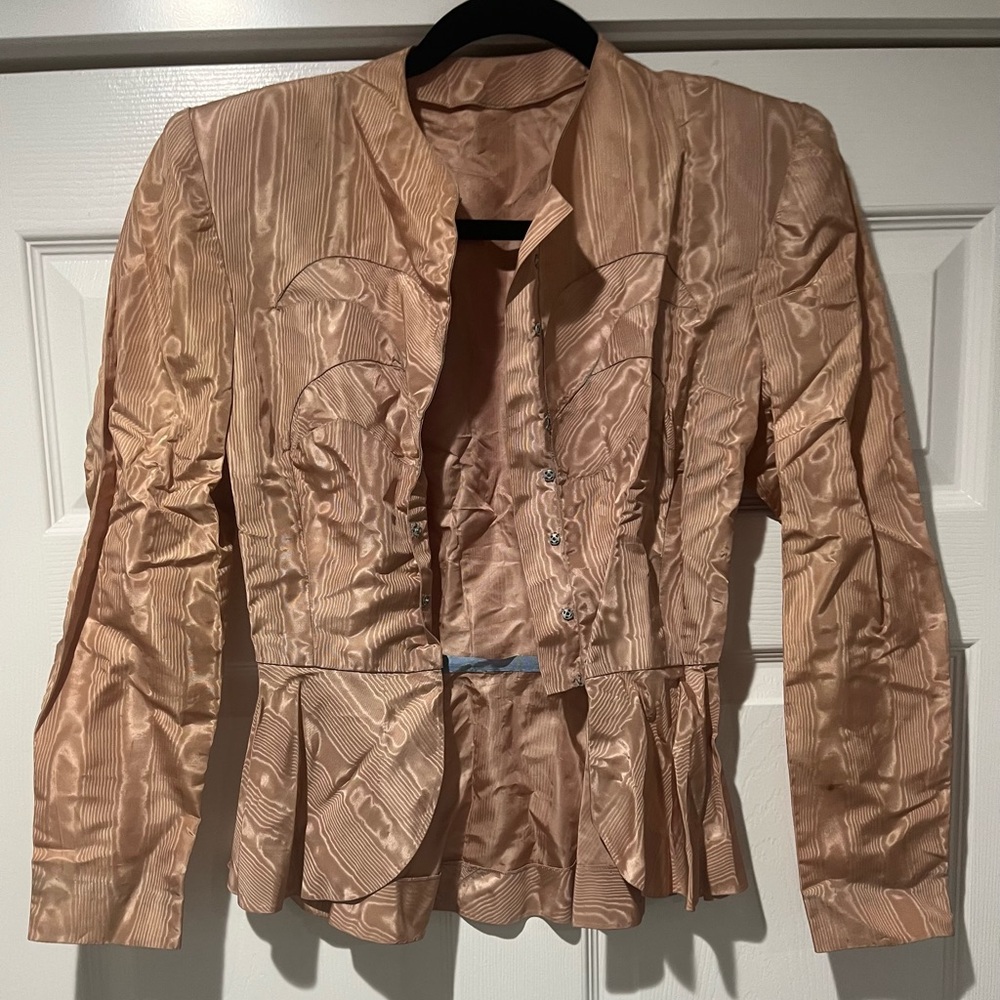 Vintage (1945) sik taffeta suit jacket